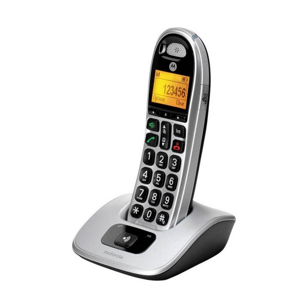 Motorola cd301 plata teléfono fijo inalámbrico dect gab teclas grandes