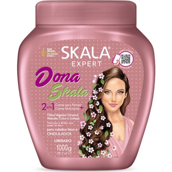 Skala dona skala 2in1 crema hidratante cabellos lisos 1000gr